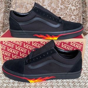 Vans Old Skool Flame Wall Black/Black Men’s